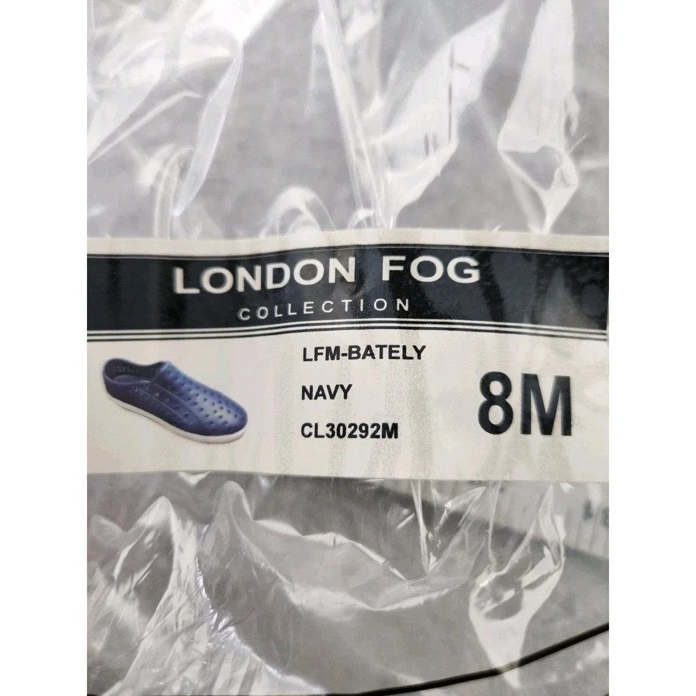 London Fog LFM-Bately Navy‎ Blue CL30292M Perforated Athletic Casual Size 8 Mens